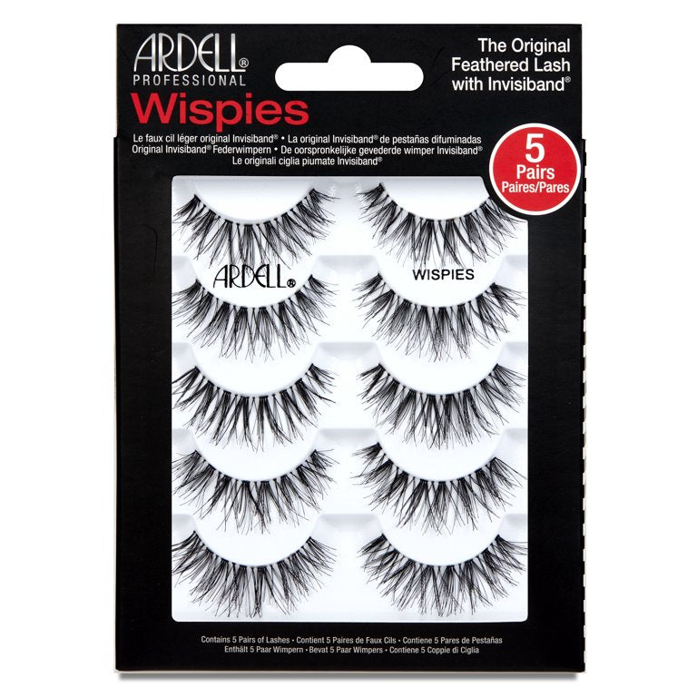 ARDELL Wispies The Original Feather Eyelashes With Invisiband (Multi-Pack)