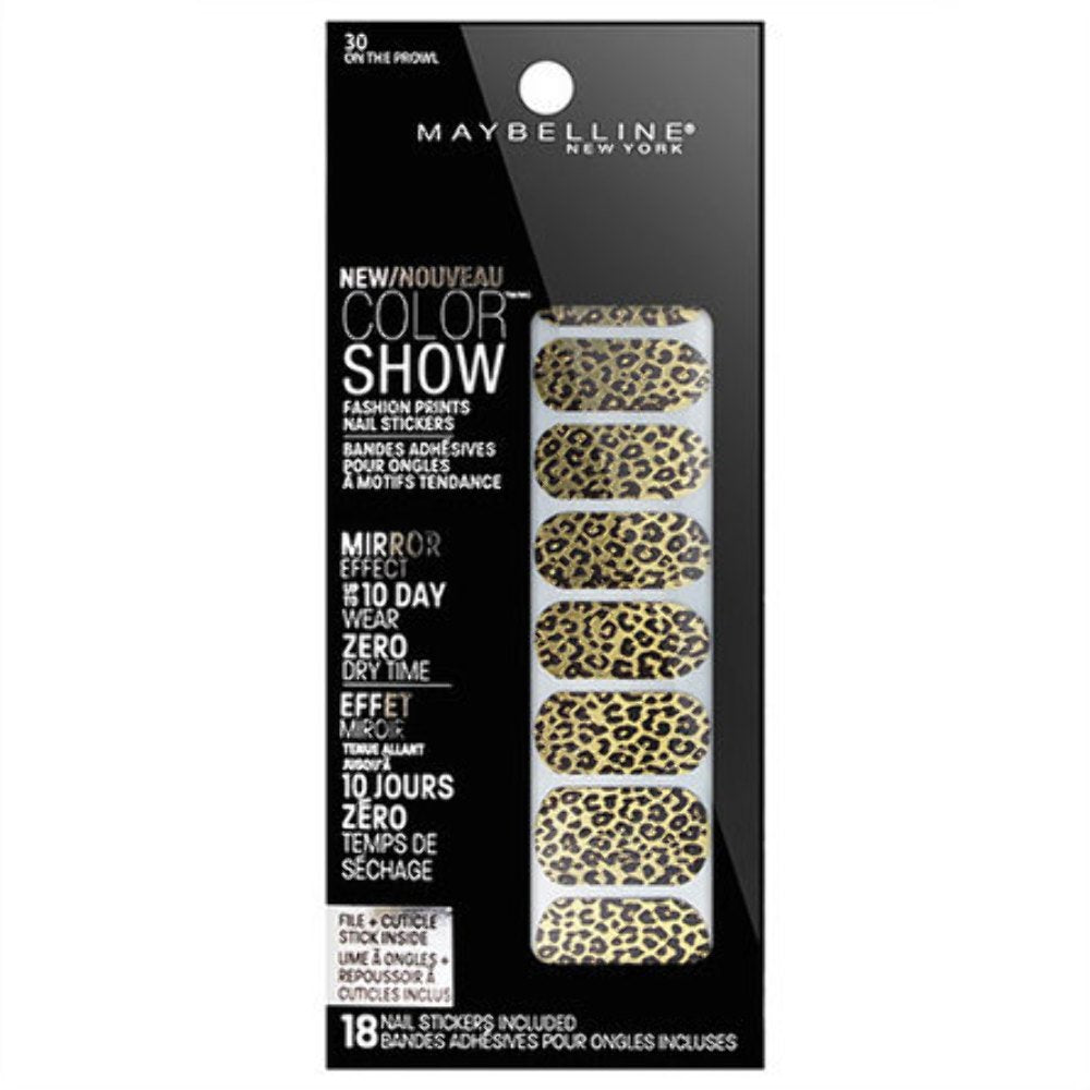 MAYBELLINE Color Show Fashion Print Pegatinas para uñas