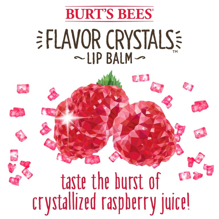 Bálsamo labial 100 % natural con cristales de sabor de BURT'S BEES