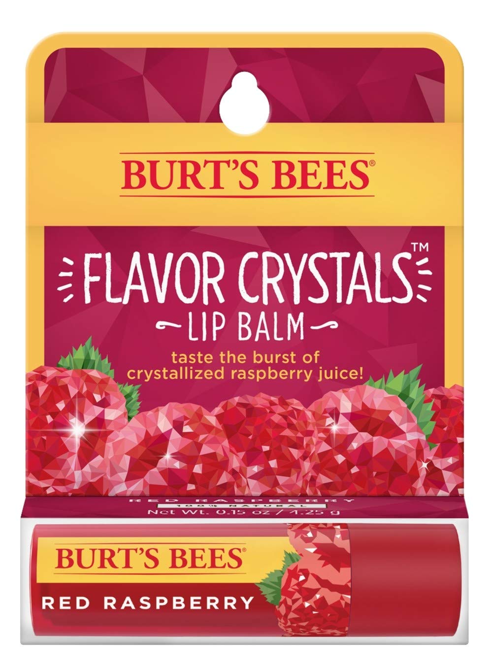 Bálsamo labial 100 % natural con cristales de sabor de BURT'S BEES