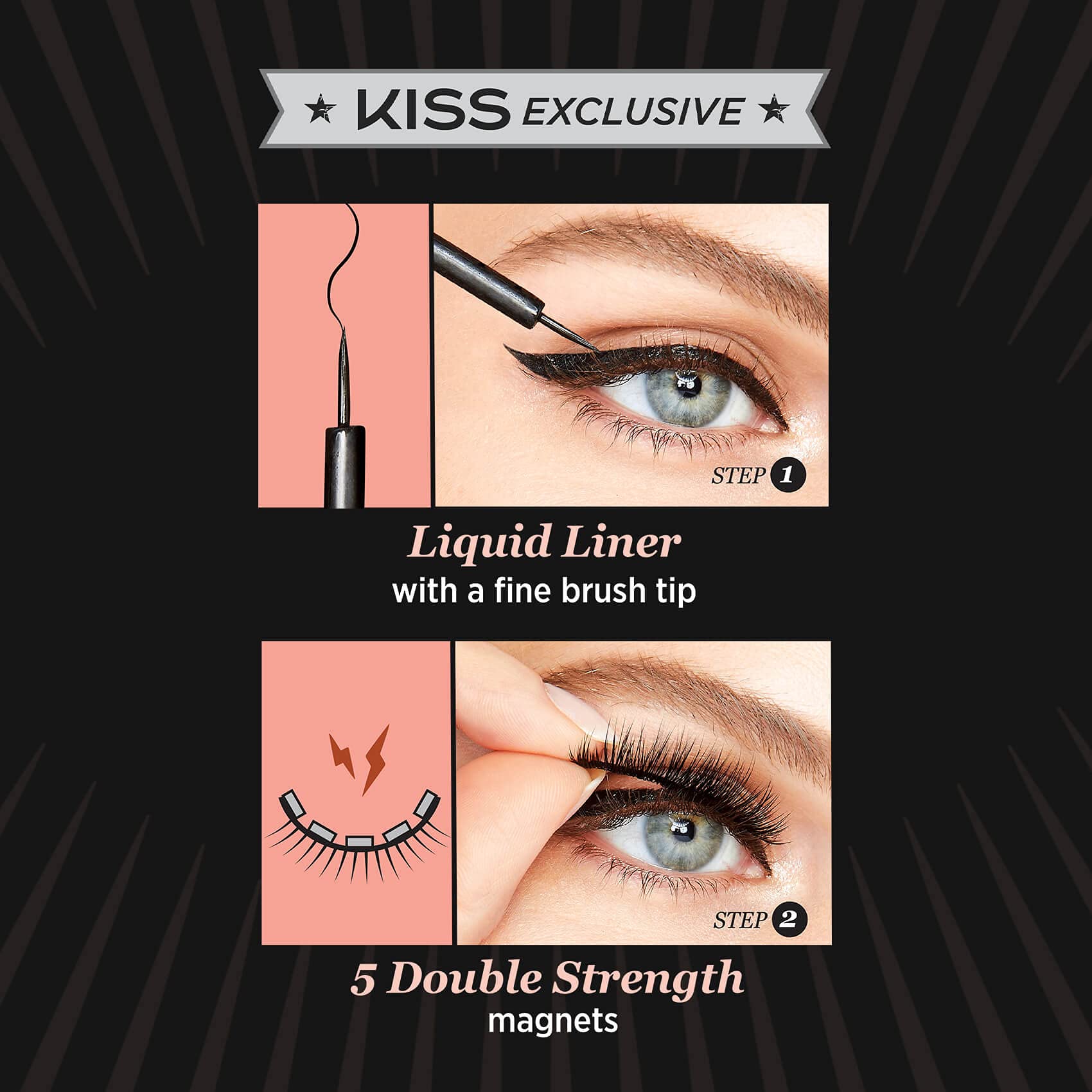 KISS Magnetic Eyeliner Lash Kit