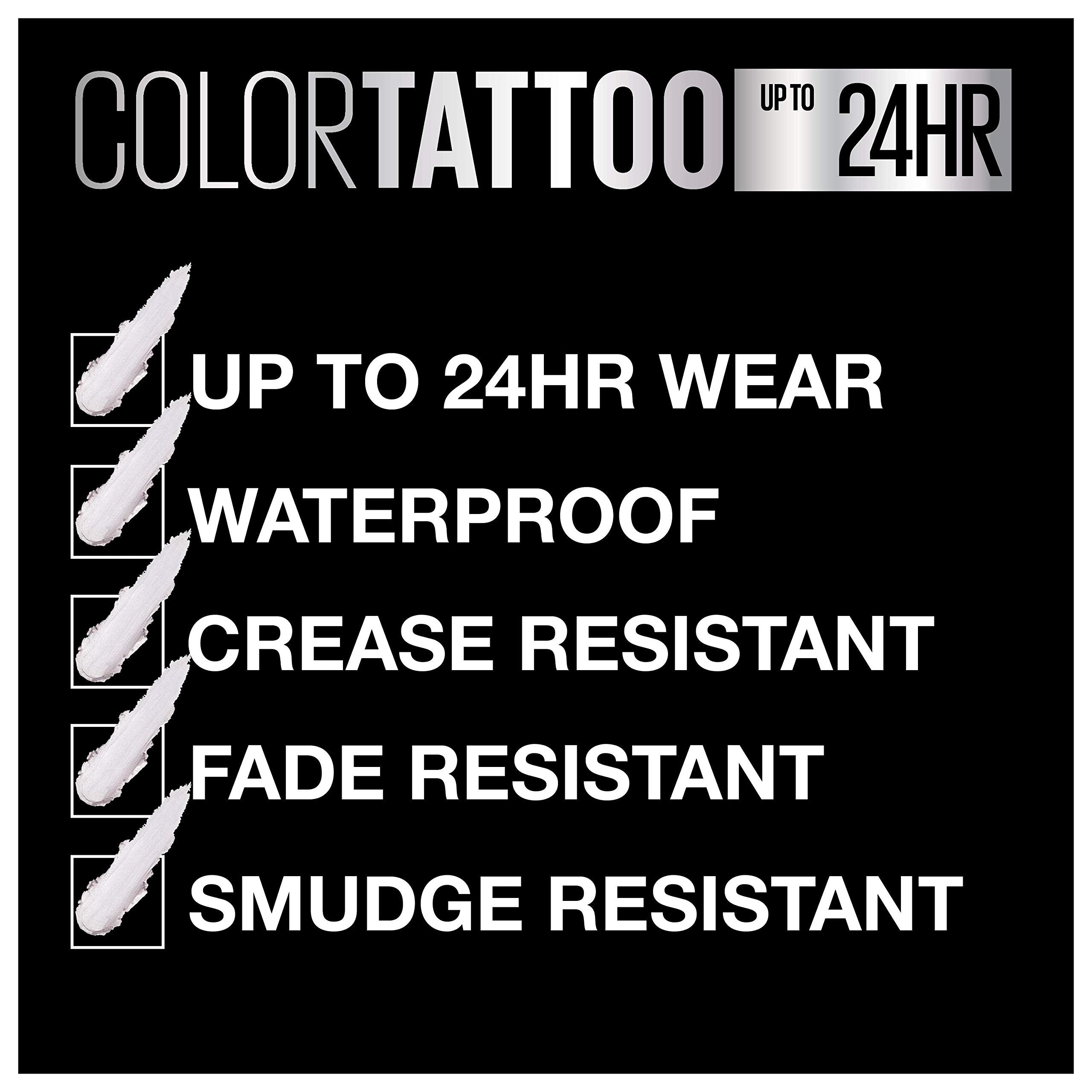 MAYBELLINE Color Tattoo 24hr Longwear Cream Eyeshadow - VIAI BEAUTY