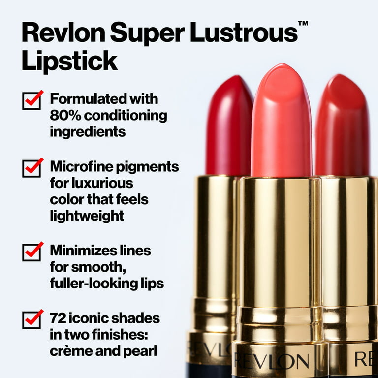 REVLON Super Lustrous Moisture Rich Matte Lipstick.