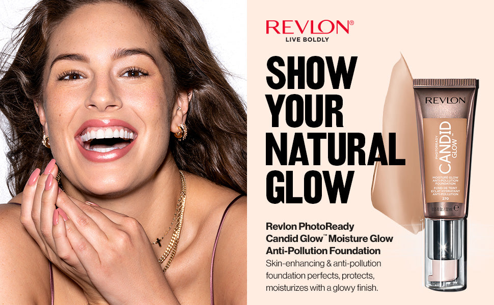REVLON PhotoReady Candid Glow Moisture Glow Base de maquillaje antipolución